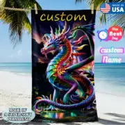 Dragon Extra Large Beach Towel Oversize Soft Microfiber Bath Towels Sandfree