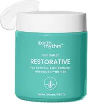 Earth Rhythm Murumuru Hair Mask for Dry, Dehydrated & Frizzy Hair |Contains Pea Protein & Rice Ferment| Hydrates & Enhances Curl Retention| Men & Women | Sulphate & Paraben Free - 100 ml