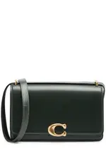 Coach Bandit Leather Shoulder Bag, Leather Bag, Dark Green One Size