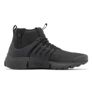 【NIKE 耐吉】Air Presto Mid Utility 男鞋全黑 Triple Black 魚骨鞋(DC8751003)