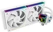 Thermalright Frozen Infinity 240 White CPU Water Cooler,240 Aio CPU Cooler PC Cooling System, Double TL-M12W PWM Fans,Infinity Mirror CPU Cooler,for AM4/AM5,Intel LGA1851/1700/1150/1151/2011