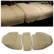 Beige Car Rear Seat PU Leather 3D Surround Car Seat Protector Rear Seat Cover (for: Fiat)