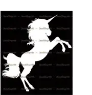 Unicorn Silhouette - Car/SUV/Truck/Window Vinyl Die-Cut Peel N' Stick Decal