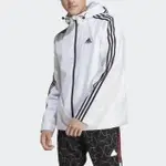 【ADIDAS 愛迪達】外套 男款 運動外套 風衣外套 亞規 ESSENTIALS 白 IB0382