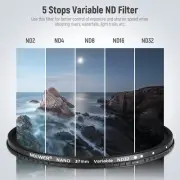 NEEWER 37mm HD Variable ND Filter ND2-ND32 (1-5 Stops) No X Cross/Optical Glass
