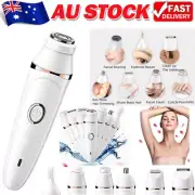 7in1 Hair Remover Women Body Trimmer Shaver Face Epilator USB RechargeabZR