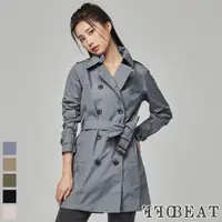 在飛比找蝦皮商城優惠-【OFFBEAT】#快速出貨 女款 經典雙排釦防水透氣風衣 