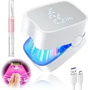 LOZLTX Upgrade Nail Fungus Laser Device With Time Display & Red Cuticle Oil Pen【Industry No.1 Laser Treatment】Nail Fungus Laser Device【21-day Fast-acting】950nm Infrared Light 500nm Blue Light