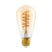 Eglo Lighting 4W LED E27 Dimmable Pear Globe - Amber - 2200K
