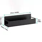 Magnetic Fridge Shelf Spice Storage Rack Black Iron Space Saving for Cabinet on
