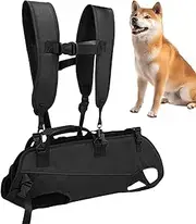 Dog Lift Harness,Adjustable Portable Horizontal Large Dog Harness - Wearable Multifunctional Travel Products for Load Design Hiking Biking Cycling Motorcycle