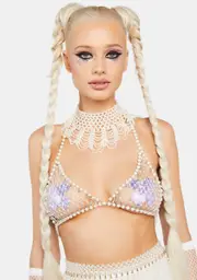 Worldly Wonder Chain Bra Top