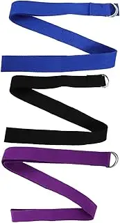 JOINPAYA 3pcs Yoga Band Soft Skin Friendly Stretching Strap for Yoga Gym Enhances Flexibility Strength for Beginners Advanced Users
