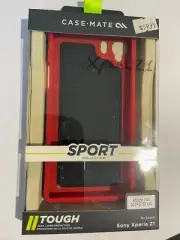 Sony Xperia Z1 CASEMATE Sport Collection TOUGH Protector Case Red/Black CM029893