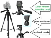 60" Super Pro Tripod with Case For Nikon Coolpix A300 B700 A900 A10 L32 L840