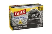 Glad Garbage Bags Tuff Stuff Drawstring 56l 20 Pack