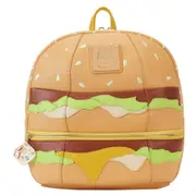 Loungefly McDonalds Big Mac 10 inch Faux Leather Mini Backpack