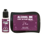 Plum Pearlescent Stayz In Place Alcohol Ink and Ink Pad CO728180