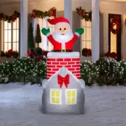 ✅ 7-ft Animatronic Lighted Santa Christmas Inflatable FREE NEXT DAY SHIPPING
