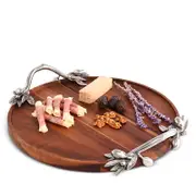 Vagabond House Olive Acacia Serving Tray, Round