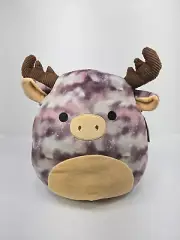 Squishmallows 14" Greggor The Moose Gold Antlers Fuzzy White Tummy NWT