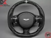 Aston Martin Vantage DBS DB11 White Ring Gloss Forged Carbon Steering Wheel v3