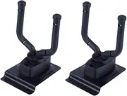 Totority 2pcs Guitar Hook Guitar Wall Mount Hanger Bass Wall Hook Guitar Stand Acoustic Wall Guitar Bracket Hanger Wall Mounted Clothes Hanger Wall Mounted Clothing Rack Plastic Black