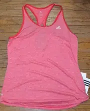 Adidas Performance Keyhole Tank Top Climalite Wicking Technology Red