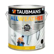 taubmans 4l white gloss all weather exterior paint