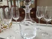 Decanter & Stemmed Glasses - Brandy / Cognac size