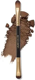 LAURA GELLER NEW YORK Dual-Ended Eyeshadow Brush - Domed Shader & Blending Brush for Baked and Pressed Eyeshadow Application - All Over Eye Makeup Brush