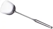 STOBAZA Stainless Steel Wok Turner with Ergonomic Handle Heat Resistant Fry Spatula for and Serving for Chinese Woks and Dishwasher Safe Kitchen Tool