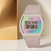 在飛比找Yahoo奇摩購物中心優惠-CASIO 卡西歐 奶茶色 粉彩漸層電子錶 女錶 送禮推薦 