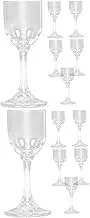 Gatuida 2sets Resistance Shot Glasses for Unique Cocktail Kitchen Drinking Mini Wine Glasses Small Glasses 6pcs*2