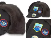 Louis Vuitton Limited Alpes Fur Cap Hat Fur Pelz-Mütze Heritage Patch New L