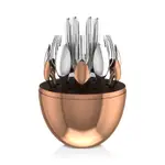 Christofle Silver-Plated & Rose Gold-Plated Mood 24-Piece Flatware Set