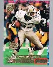 1994 Stadium Club Super Bowl XXIX Tyrone Hughes #184 Saints Great Expectations