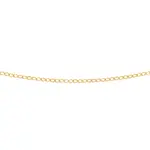 9ct Gold 45cm Diamond Cut Curb Chain