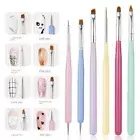 6pcs Nail Pen Gel Fingernail Polish Gel Nail Polish Acrylic Nail Supplies Kit