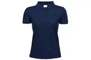 Tee Jays Womens/Ladies Heavy Short Sleeve Polo Shirt (Navy Blue) - UTBC3302