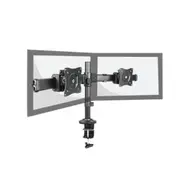 LUMI Lumi LDT06-C02 Outstanding Dual LCD Desk Mounts with Desk Clamp VESA 75/100mm Up to 27" Micro-adjustment Articulating Multi-screen Desk Mount [LDT06-C02]