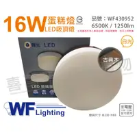 在飛比找PChome24h購物優惠-舞光 LED 16W 6500K 白光 全電壓 古典木 蛋糕