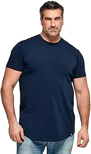 [STRONGSIZE] Big & Tall Pocket T Shirts for Men – Premium Stretch Cotton Longer Length Mens Casual Crewneck T-Shirt (Up to 8XL)