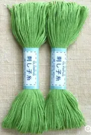 Sashiko 100% Cotton Yellowish GreenThread~22 Yards~Sewing~Quilting~Embroidery~06