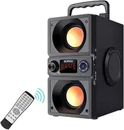 Bluetooth Speaker, Portable Bluetooth Boombox with 30W (50W Peak) Stereo Dual Woofers and Dual Tweeters Wireless Home Party Speaker, 2400 Minutes Playtime, Suitable for Party, Camping, Gym