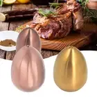 Egg Spice Shaker Stainless Steel Egg Shaped Pepper Shaker for Outdoor Barbecue