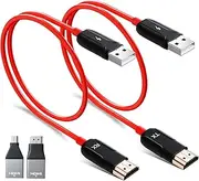 Wireless HDMI Transmitter and Receiver, 50m(165ft) Plug & Play Portable 2.4G/5GHz Wireless HDMI Extender with HDMI Loop Out for Streaming from DSLR,Laptop,Netflix,YouTube,PS4 to TV/Projector