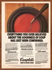 1981 Campbell's Soup Vintage Print Ad/Poster Tomato Food Pop Wall Art Retro 80s