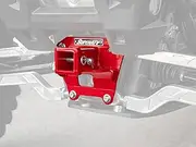 SuperATV Rear Receiver Hitch for 2017+ Polaris RZR XP Turbo l 2017+ Polaris RZR XP 4 Turbo l Red l 1,500 lb Max Towing Capacity | Fits 2" Attachments