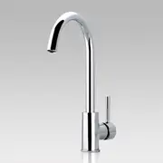 Round Chrome Standard Kitchen Sink Mixer Tap
